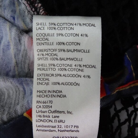 Free People Crop Top Size XS Aruba Crochet Multicolor Striped Style OB1522759 - Picture 14 of 14